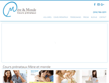 Tablet Screenshot of coursprenataux.com